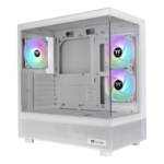 View 270 Plus TG ARGB, Tempered Glass, No PSU, ATX, Snow, Mid Tower Case