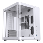 TK-1, Tempered Glass, No PSU, microATX, White, Mini Cube Case
