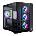 View 380 TG ARGB, Tempered Glass, No PSU, ATX, Black, Mid Tower Case