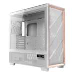 FLUX Pro, Tempered Glass, No PSU, E-ATX, White, Full Tower Case