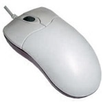 Beige Optical Mouse, PS/2 + USB, Scroll
