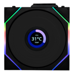 UNI FAN TL120 LCD Wireless 120mm, ARGB LEDs, 1900 RPM, 62 CFM, 27 dBA, Cooling Fan