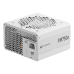RM750e, 80 PLUS Gold 750W, White, Fully Modular, ATX Power Supply