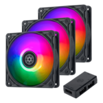 VISTA 120 ARGB 3 x 120mm, w/ ARGB Hub, ARGB LEDs, 2000 RPM, 66 CFM, 30.6 dBA, Cooling Fans