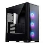 Eclipse G370A, Tempered Glass, No PSU, E-ATX, Black, Mid Tower Case