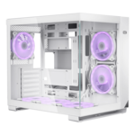 C3T500 ARGB, Tempered Glass, No PSU, ATX, White, Mid Tower Case