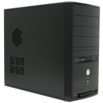 6C28B Black Mid-Tower Case, No PSU, ATX