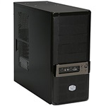 Gladiator 600 Black Mid Tower Case, ATX, No PSU, Steel