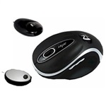 LR-1000YC RF Laser Cordless Mouse Cradle Type 1600dpi Office Key, Black, USB