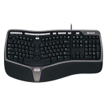 Natural Ergonomic 4000, Wired USB, Black, Keyboard
