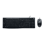 MK200, Wired, Black, Membrane Standard Keyboard & Mouse