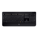 K800, Illuminated, Wireless 2.4GHz USB, Black, Keyboard