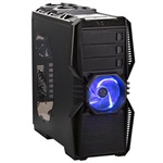 Aeolus Black Mid-Tower Case w/ Window, ATX, No PSU, Steel/Plastic