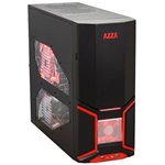 Orion 202 EVO Black/Red Mid-Tower Case w/ Window, ATX, No PSU, Steel