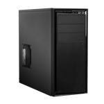 Source Series 210 Elite, No PSU, ATX, Black, Mid Tower Case