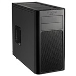 Arc Mini Black Mini-Tower Case, mATX, No PSU, Plastic/Steel