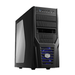 Elite Series 431 Plus w/ Window, No PSU, ATX, Black, Mid Tower Case
