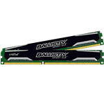 8GB Kit (2 x 4GB) Ballistix Sport VLP DDR3 1600MHz, PC3-12800, CL9 (9-9-9-24) 1.35V, Non-ECC, Black, DIMM Memory