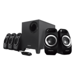 Inspire T63000, 5.1 (5 x 7W + 22W), Wired Remote, Black, Retail Speaker System