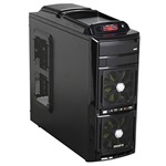 GZ-G2 Plus Black Mid-Tower Case, ATX, No PSU, Steel/Plastic