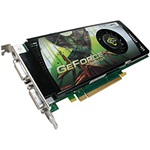 GeForce® 9600GT 650MHz, 512MB GDDR3 1800MHz, PCIe x16 SLI, DVI /2, HDTV/S-Video Out, Retail