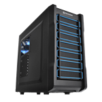 Chaser A21 w/ Window, No PSU, ATX, Black, Mid Tower Case