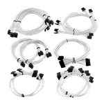 White Sleeved Cabling
