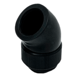45 High Flow, 45° Adapter, Black, G1/4&quot;