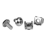 N/A - CABSCRWM620, M6 Rack Screws and M6 Cage Nuts - 20 Pack