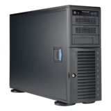 Server Platform - SuperWorkstation 5049A-T, 4U Tower, Intel® C621, 8x 3.5" SAS/SATA Hotswap, 4x M.2 NVMe, 12x DDR4, 1x 10GBase-T and 1x 1GbE LAN ports, 1200W PSU