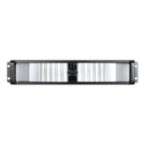 Server Chassis - D Storm D-200SEA-SL-75S2UPD8, Silver Bezel, 2x 5.25", 2x 3.5" Drive Bays, 750W Rdt PSU, ATX, Black, 2U Chassis