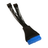 N/A - USB 3.0 20-Pin Female to 2x USB 2.0 9-Pin Male Header Y Splitter Cable