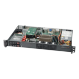 Server Chassis - SuperChassis 510FT-203B, 2x 2.5" External Bays, 200W PSU, microATX, Black, 1U Chassis