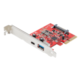 Add-On Card - PEXUSB311AC3, 1 x USB 3.2 Type-C/1 x USB 3.2 Type-A Connector to PCI Express 3.0 x4 Add-On Card