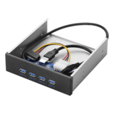N/A - 4 Port USB 3.0 5.25" Internal CD-ROM Bay Front Panel USB Hub