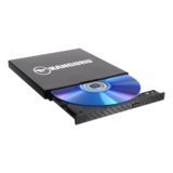 Optical Disk Drive - QS Slim DVDRW, DVD 8x / CD 24x, DVD Disc Burner, USB 3.0, External Optical Drive - TAA Compliant