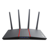 Wireless Router - RT-AX55, IEEE 802.11ax, Dual-Band 2.4 / 5GHz, 574 / 1201 Mbps, 4xRJ45, Black Wireless Router
