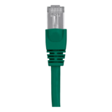 N/A - Cat6A Ethernet Patch Cable - Snagless RJ45, 550Mhz, STP, Pure Bare Copper Wire, 10G, 26AWG, 7ft, Green