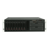 Server Chassis - SuperChassis 835TQ-R921B, 2x 5.25" Drive Bays, 1x Slim DVD, 8x 3.5" Hotswap Bays, 920W Rdt PSU, E-ATX, Black, 3U Chassis