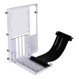 N/A - O11DMINI-1W-3 Premium PCI-E 16 X 3.0 Black Extender Riser Cable 200mm and White Convert Bracket for O11DMINI-X
