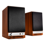 Speaker - HD3-WAL, Wired/Bluetooth, Real Wood Veneer Walnut, 2.0 Channel Bookshelf Speakers