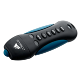 USB External Flash Drives - Flash Padlock® 3, 16GB, USB 3.0, Black/Blue, Hardware Encrypted Flash Drive