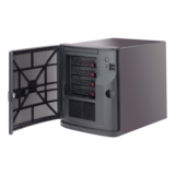 Server Chassis - SuperChassis 721TQ-350B2, 4x 3.5" Hot-swap, 2x 2.5 Internal Bays, 350W PSU, Mini-ITX, Black, Mini Tower Chassis