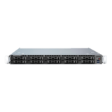 Server Chassis - SuperChassis LB16AC2-R504W, 10x 2.5" Hot-swap Bays, 500W Rdt PSU, WIO, Black, 1U Chassis