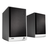 Speaker - HD6-WHT, Wired/Bluetooth, Hi-Gloss Piano White, 2.0 Channel Bookshelf Speakers