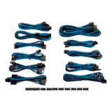 N/A - Blue/Black AXi/SF Series Type 4 (Gen-3) Premium Individually Sleeved PSU Cable Kit