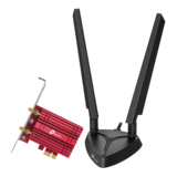 Wireless Adapter - Archer TXE75E, AXE5400, Tri-Band, Wi-Fi 6E, Bluetooth 5.3, PCIe Wireless Adapter