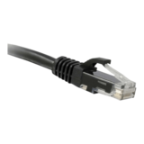 N/A - CAT6 550MHz Copper Patch Cable with Boots, Black, 3ft. TAA