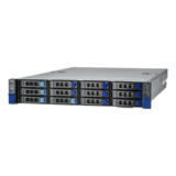 Server Platform - Transport SX TS70B8056 (B8056T70V8E6HR-2T), 2U, AMD SoC, 8x 3.5"/2.5" SATA + 4x 3.5"/2.5" SATA/NVMe Hotswap + 2x 2.5" NVMe Rear Hotswap, 24x DDR5, 2x 10GbLAN, 1200W Rdt PSU