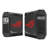 Wireless Router - ROG Rapture GT6(B-2-PK), IEEE 802.11ax, Tri-Band 2.4 / 5GHz / 5GHz, 574 / 4804 / 4804 Mbps, 3xRJ45, 1x USB 3.2 Gen 1, Retail Wireless Mesh System